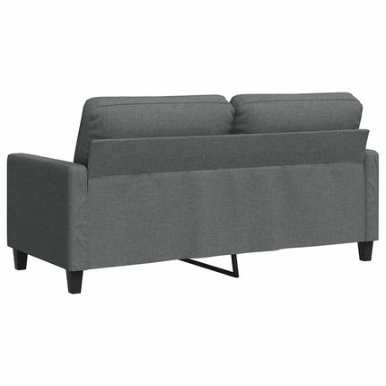 Soffa 2-sits mörkgrå 140 cm tyg