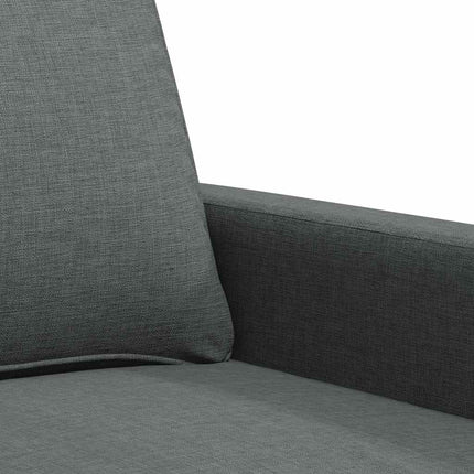 Soffa 2-sits mörkgrå 140 cm tyg