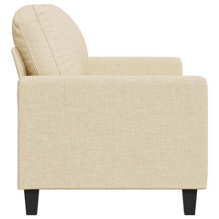 2-sitssoffa gräddvit 140 cm tyg