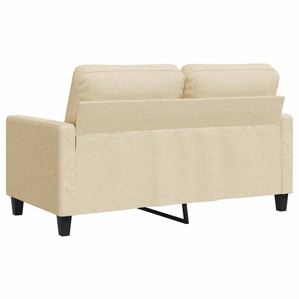 2-sitssoffa gräddvit 140 cm tyg