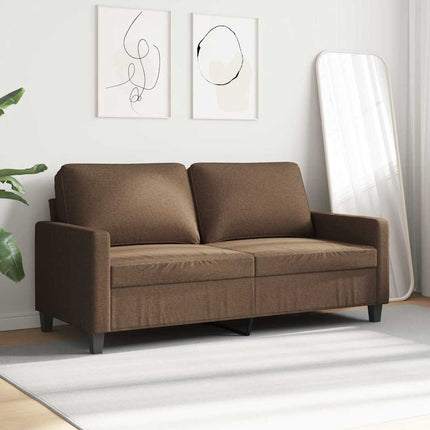 2-sitssoffa brun 140 cm tyg