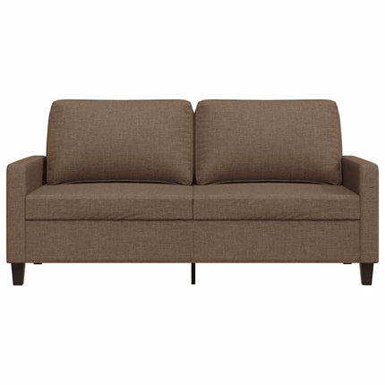 2-sitssoffa brun 140 cm tyg