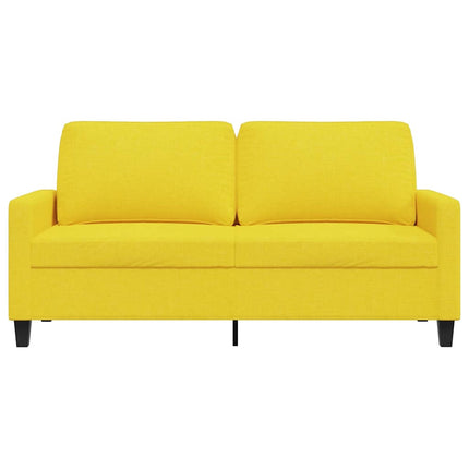 2-sitssoffa ljusggul 140 cm tyg