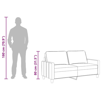 2-sitssoffa ljusggul 140 cm tyg