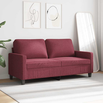 2-sitssoffa vinröd 140 cm tyg