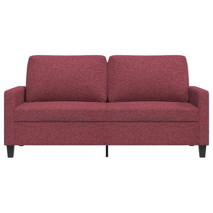 2-sitssoffa vinröd 140 cm tyg