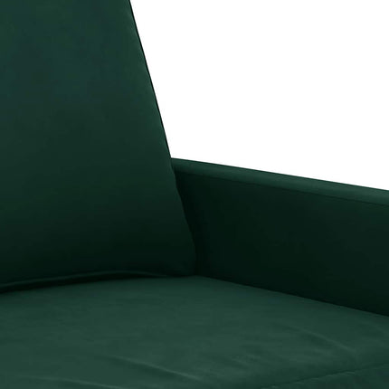 Fåtölj mörkgrön 60 cm sammet