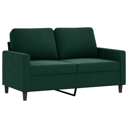 Soffa 2-sits mörkgrön 120 cm sammet