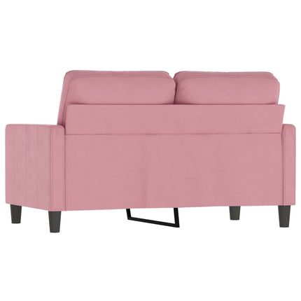 Soffa 2-sits rosa 120 cm sammet