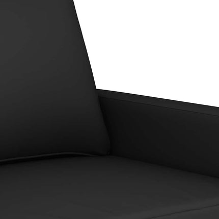 2-sitssoffa ljusgrå Svart 120 cm sammet
