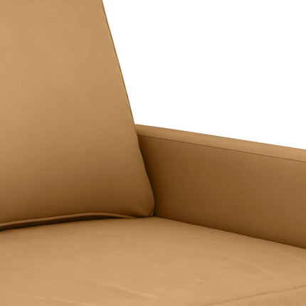 2-sitssoffa brun 120 cm sammet