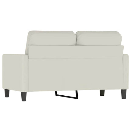 2-sitssoffa gräddvit 120 cm sammet