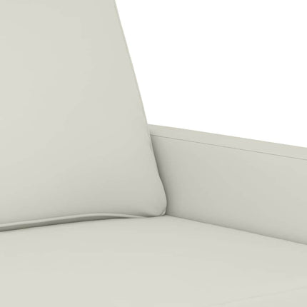 2-sitssoffa gräddvit 120 cm sammet