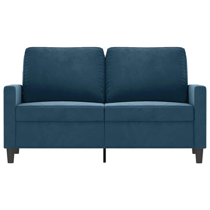 2-sitssoffa blå 120 cm sammet