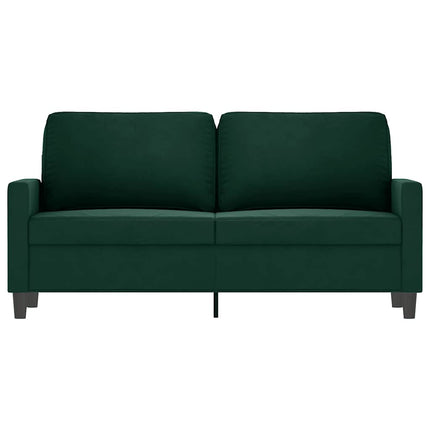 Soffa 2-sits mörkgrön 140 cm sammet