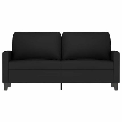 Soffa 2-sits svart 140 cm sammet