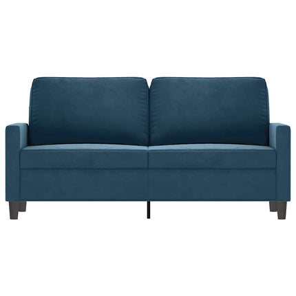 2-sitssoffa blå 140 cm sammet