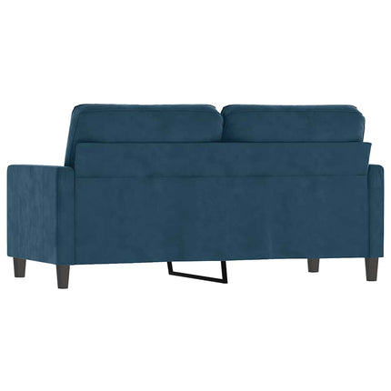 2-sitssoffa blå 140 cm sammet