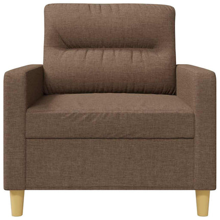 Fåtölj brun 60 cm tyg