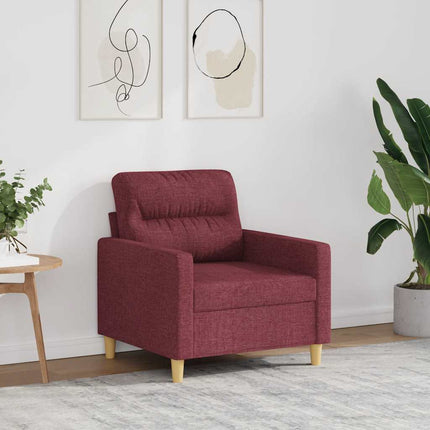 Fåtölj vinröd 60 cm tyg