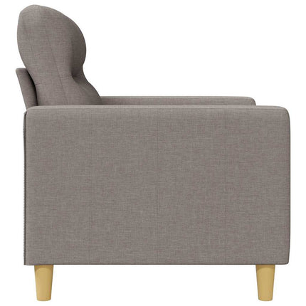Fåtölj taupe 60 cm tyg