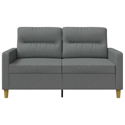 Soffa 2-sits mörkgrå 120 cm tyg