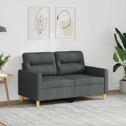 Soffa 2-sits mörkgrå 120 cm tyg