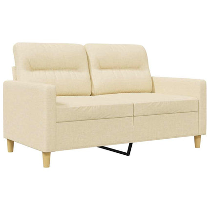 2-sitssoffa gräddvit 120 cm tyg