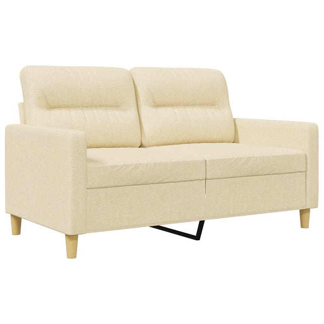 2-sitssoffa gräddvit 120 cm tyg