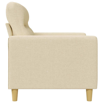 2-sitssoffa gräddvit 120 cm tyg