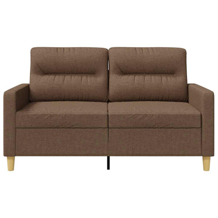 2-sitssoffa brun 120 cm tyg