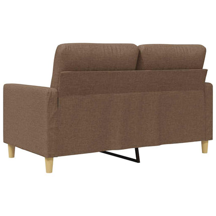 2-sitssoffa brun 120 cm tyg