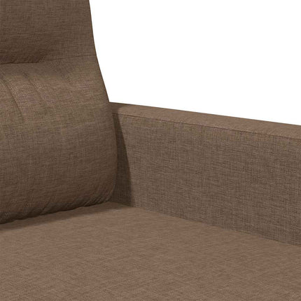 2-sitssoffa brun 120 cm tyg