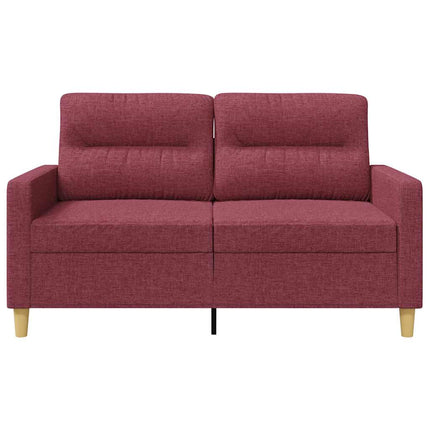 2-sitssoffa vinröd 120 cm tyg