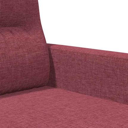 2-sitssoffa vinröd 120 cm tyg