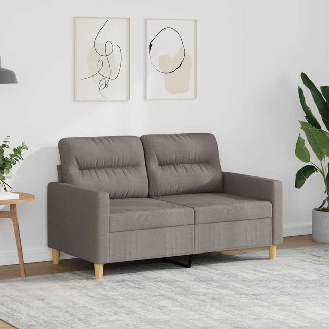 2-sitssoffa taupe 120 cm tyg