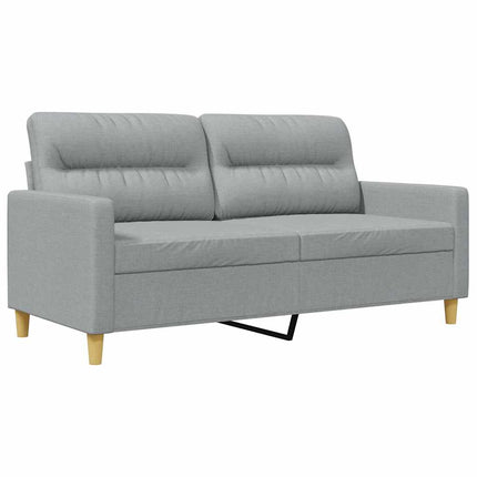2-sitssoffa ljusgrå 140 cm tyg