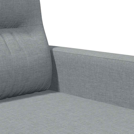 2-sitssoffa ljusgrå 140 cm tyg