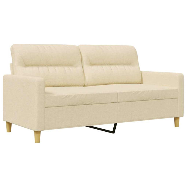 2-sitssoffa gräddvit 140 cm tyg