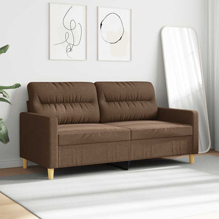 2-sitssoffa brun 140 cm tyg
