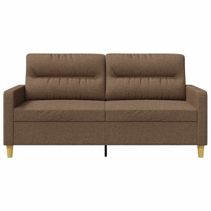2-sitssoffa brun 140 cm tyg