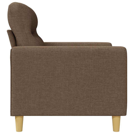 2-sitssoffa brun 140 cm tyg