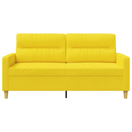 2-sitssoffa ljusggul 140 cm tyg