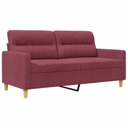 2-sitssoffa vinröd 140 cm tyg