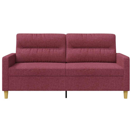 2-sitssoffa vinröd 140 cm tyg