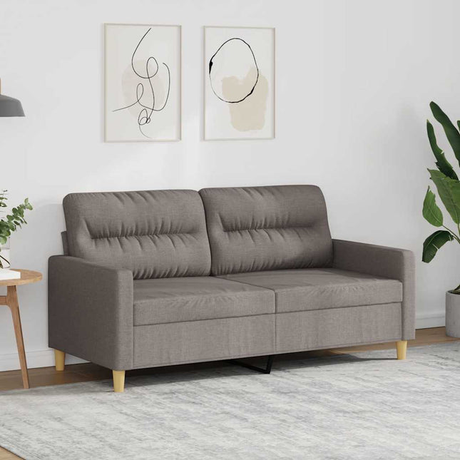 2-sitssoffa taupe 140 cm tyg