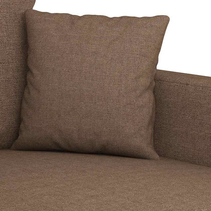 Fåtölj brun 60 cm tyg