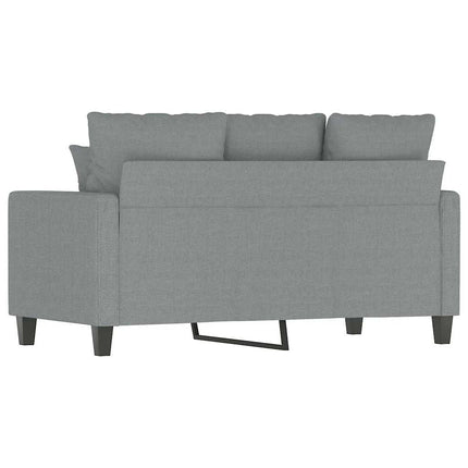 2-sitssoffa ljusgrå 120 cm tyg
