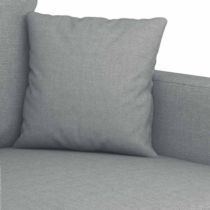 2-sitssoffa ljusgrå 120 cm tyg