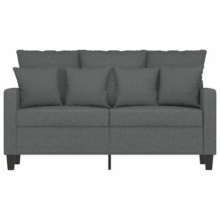 Soffa 2-sits mörkgrå 120 cm tyg